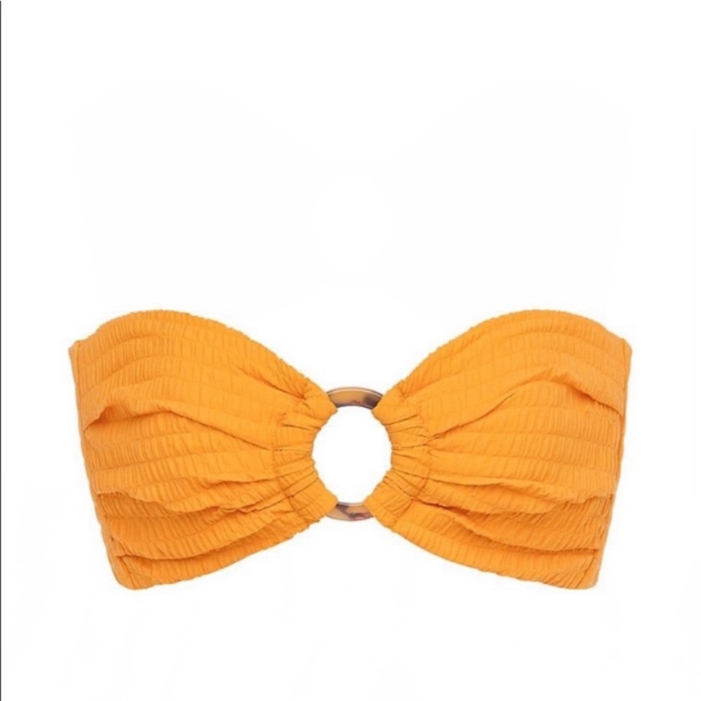 NWOT Montce Mari scrunch tori bandeau bikini top